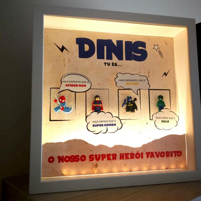 quadro super heróis