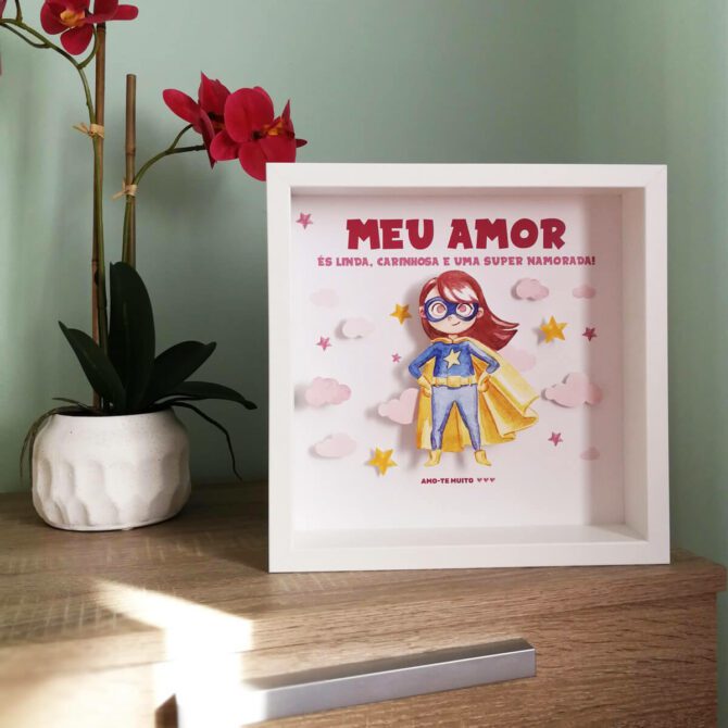 quadro para super namorada