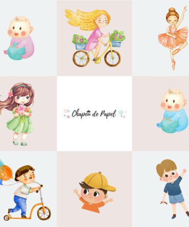 ilustrações bebés e crianças