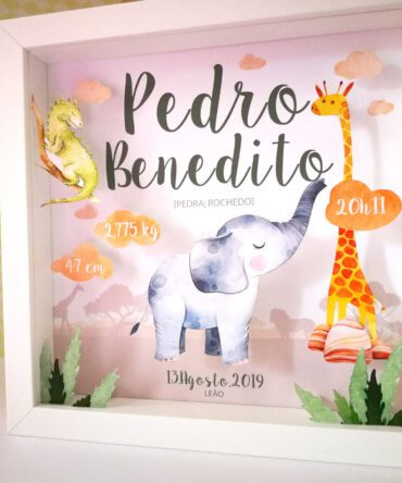 quadro decorativo com tema da selva