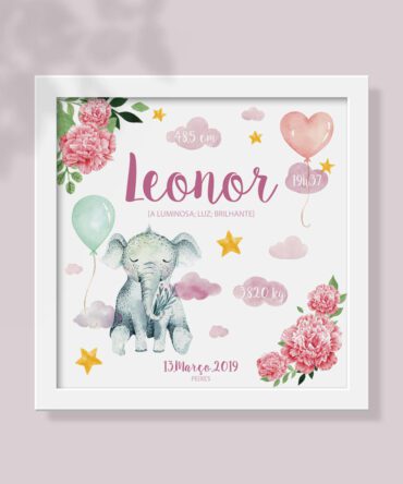 tema elefante decoração bebé