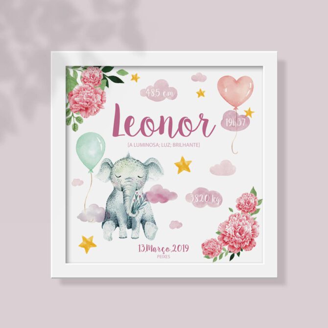 tema elefante decoração bebé