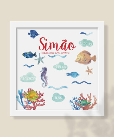quadro de nascimento peixes