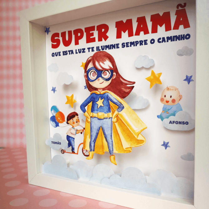 quadro super mãe