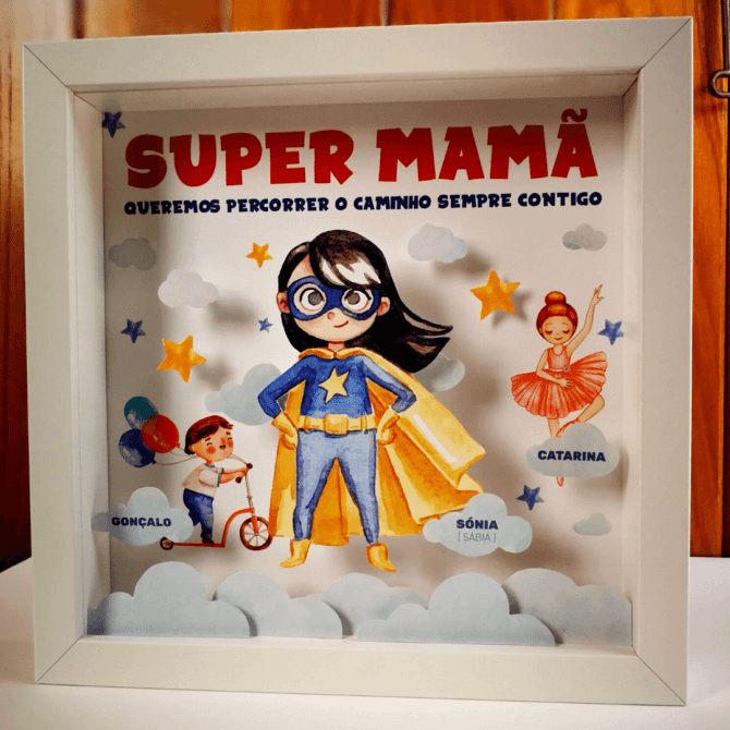 quadro super mãe