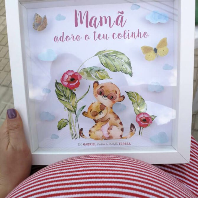 mamã adoro o teu colinho é o presente perfeito para oferecer a uma grávida