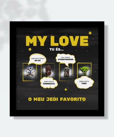 Quadro Star Wars para Namorado